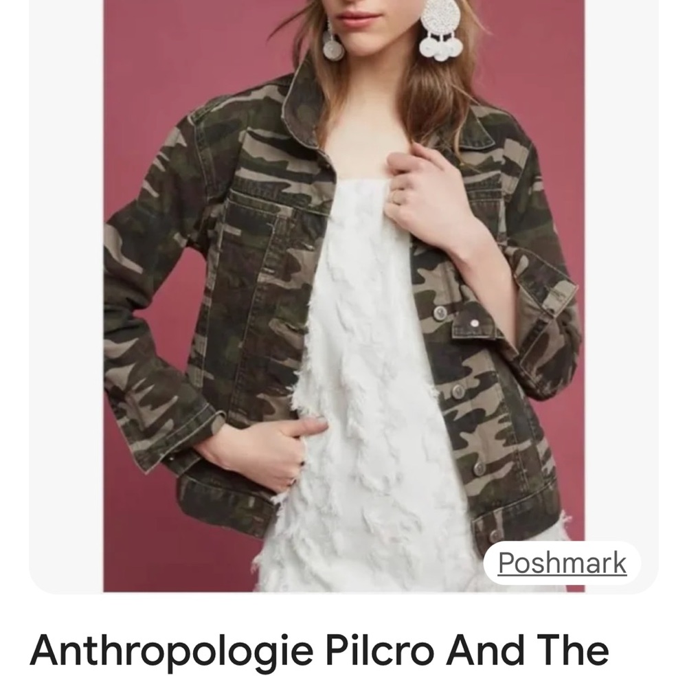 Pilcro and the Letterpress Camouflage Utility Jacket